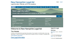 Desktop Screenshot of nhlegalaid.org